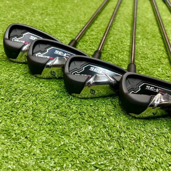 Heater F-35 Iron Set 4-PW LEFT Handed Steel Shaft Reg Flex Brand NEW! - Picture 10 of 15